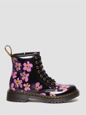 Dr. Martens KINDER 1460
FLORAL LACK STIEFEL. Size US10.